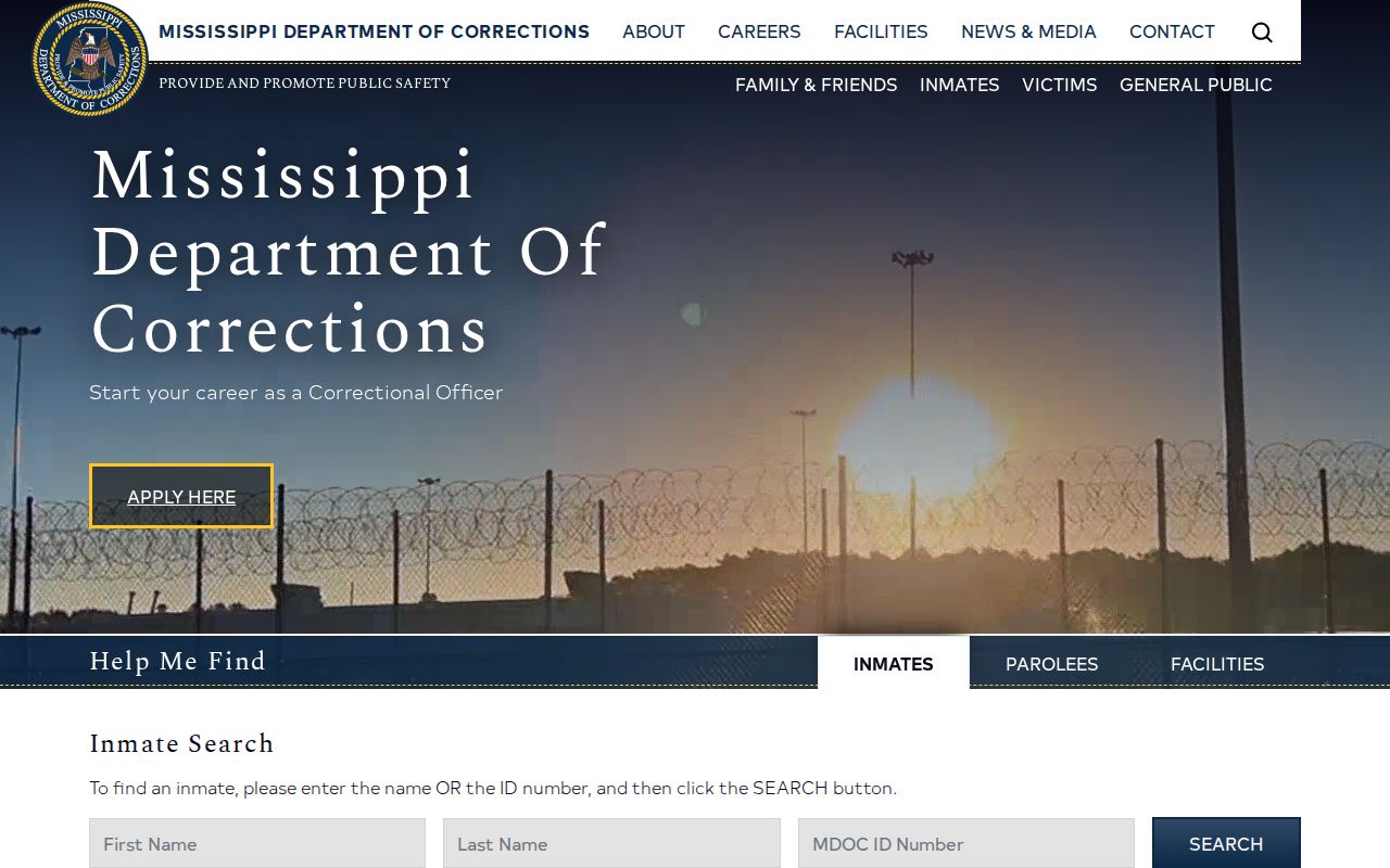 Wayne County state-custody record lookup through the MDOC offender search